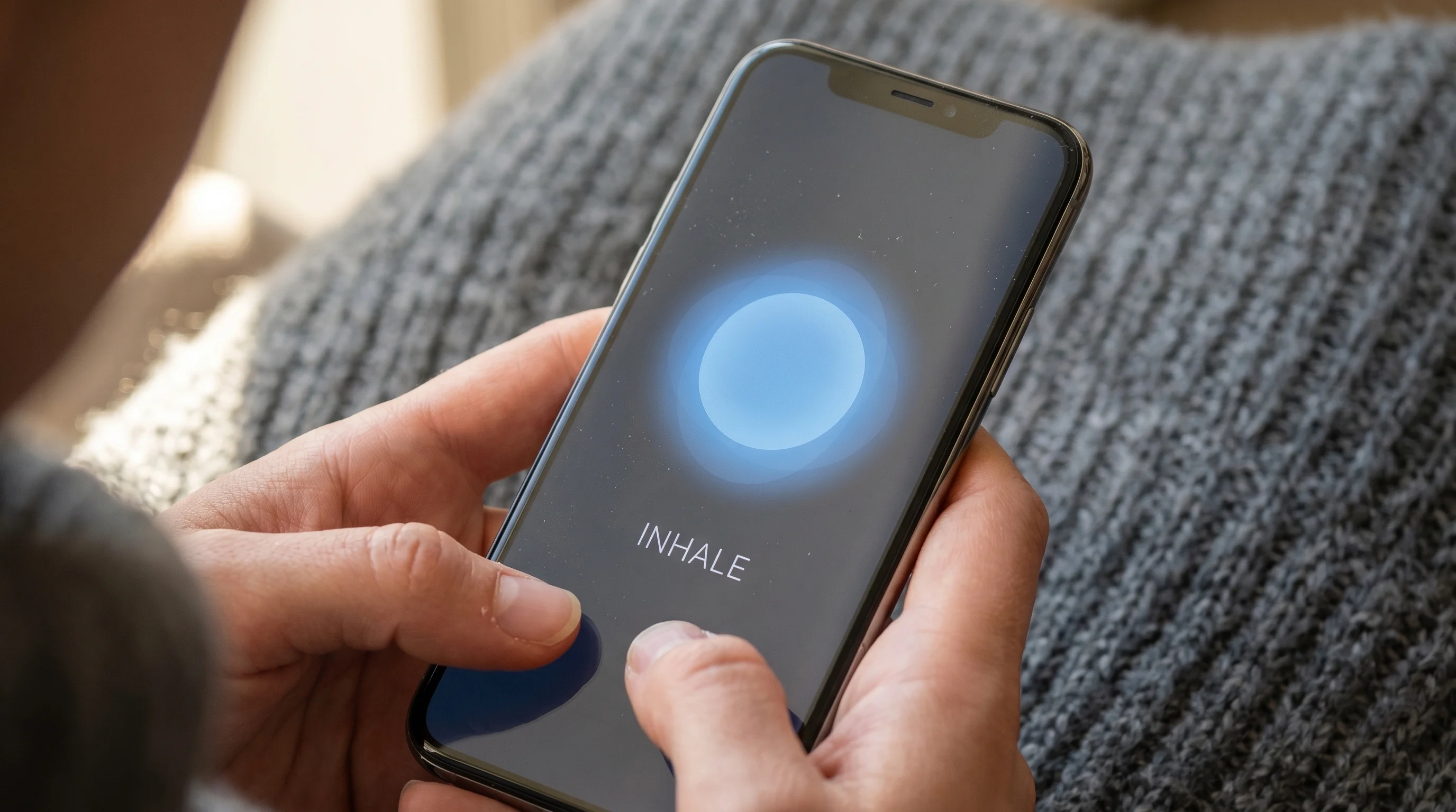 Quitbook App Breathing Interface
